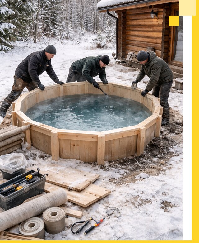 Изготовление и установка ледяных купелей под ключ в Видном