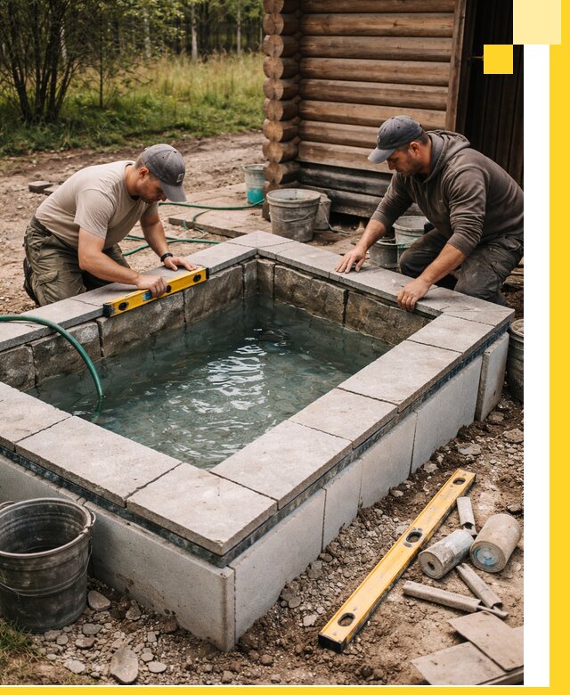 Изготовление и установка холодных купелей под ключ в Видном